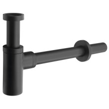 Sapho Syfon umywalkowy 5/4" odpływ 32mm okrągły czarny mat SI515