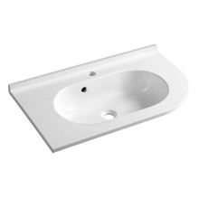 Sapho PULSE umywalka kompozytowa 75x45cm lewa biała BM752