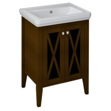 Sapho CROSS szafka umywalkowa 55x81x43cm mahoń CR060