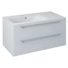 Sapho WAVE szafka umywalkowa 90x45x48cm lewa biała WA092-3030