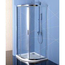 Polysan EASY LINE kabina prysznicowa półokrągła 800x800mm L/R szkło czyste EL2515