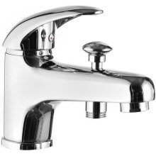 Aqualine KASIOPEA bateria umywalkowa z przełącznikiem bez odpływu chrom 1107-04