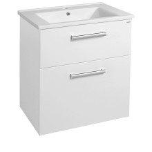 Aqualine VEGA szafka umywalkowa 62x72.6x43.6cm 2 szuflady biała VG063