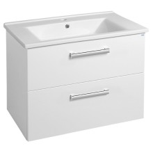 Aqualine VEGA szafka umywalkowa 72x57.6x43.6cm 2 szuflady biała VG073