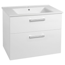 Aqualine VEGA szafka umywalkowa 82x67.6x43.6cm 2 szuflady biała VG083