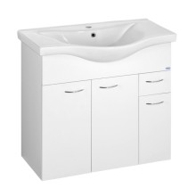 Aqualine KERAMIA FRESH szafka umywalkowa 74.5x74x347cm biała 50082A