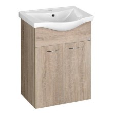 Aqualine KERAMIA FRESH szafka umywalkowa 511x74x34cm dąb platin 50058