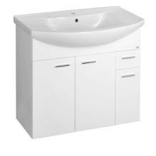 Aqualine ZOJA szafka umywalkowa 828x74x343cm biała 51083A