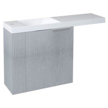 Sapho LATUS VI szafka umywalkowa 50x50x22cm lewa dąb srebrny LT615-1111