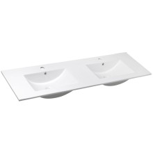 Sapho SLIM Podwójna umywalka meblowa 150x46cm biały 1601-150
