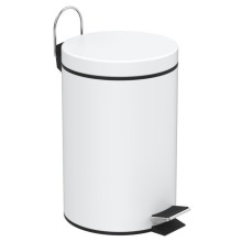 Aqualine SIMPLE LINE kosz na śmieci 3 litry biały 28103