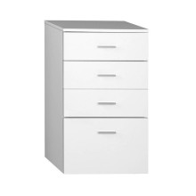 Aqualine ZOJA/KERAMIA FRESH szafka dolna 50x78x29cm biała z szufladami 50308