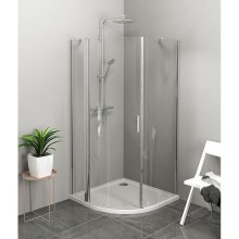 Polysan ZOOM LINE kabina prysznicowa półokrągła 900x900mm szkło czyste lewa ZL2615L