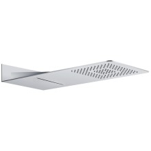 Sapho SLIM deszczownia ścienna z kaskadą 220x500x24mm stal nierdzewna polerowana MS746