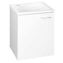 Aqualine ZOJA szafka umywalkowa 40x50x32cm 1 drzwi biała 51048A