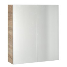 Aqualine VEGA szafka z lustrem 60x70x18cm dąb platin VG860
