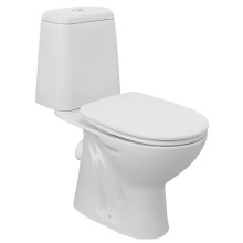 Aqualine RIGA kompakt WC przycisk 3/6l odpływ poziomy biały RG601