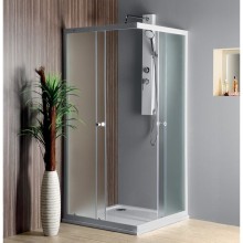 Aqualine ALAIN kabina prysznicowa narożna 900x900mm szkło Brick BTQ900