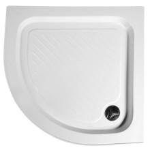 Aqualine Brodzik prysznicowy samonośny akrylowy półokrągły 90x90x15cm BTTR90