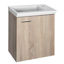 Aqualine ZOJA/KERAMIA FRESH szafka umywalkowa 44x50x253 cm dąb platin 51046DP
