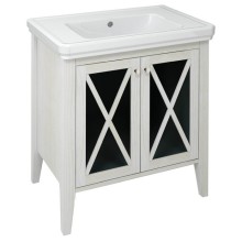 Sapho CROSS szafka umywalkowa 70x81x47cm starobiała CR275