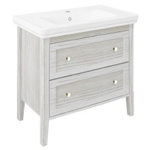 Sapho CROSS szafka umywalkowa 85x81x47cm 2 szuflady starobiała CR291