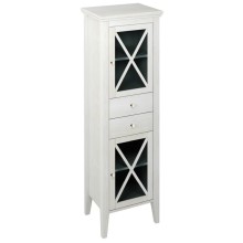 Sapho CROSS szafka wysoka 49x170x39cm prawa starobiała CR213