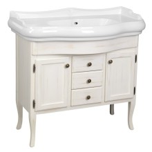 Sapho RETRO szafka umywalkowa 89x80x48cm starobiała 1621