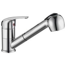 Aqualine AQUALINE 40 bateria kuchenna z wysuwaną wylewką chrom 52137