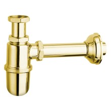 Sapho RETRO Syfon umywalkowy 5/4" odpływ 32mm złoto 9595