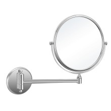 Aqualine Lusterko kosmetyczne bez oświetlenia średnica 200mm zawieszane chrom HY1408