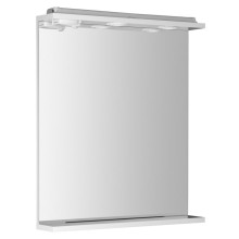 Aqualine KORIN lustro z oświetleniem LED i gniazdkiem 60x70x12cm KO397