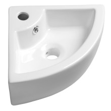 Sapho GYNT umywalka ceramiczna narożna 33x33 cm biała AR154