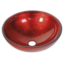 Sapho MURANO ROSSO IMPERO umywalka szklana 40x14cm czerwona AL5318-63