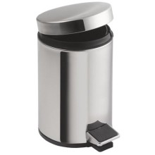 Aqualine SIMPLE LINE kosz na śmieci 12l stal nierdzewna polerowana 27112