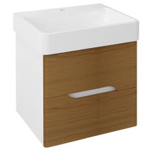 Sapho MEDIENA szafka umywalkowa 57x507x48.5cm biały mat/dąb natural MD062