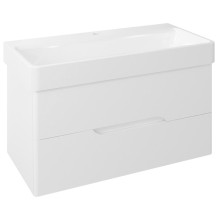 Sapho MEDIENA szafka umywalkowa 96.5x50.5x48.5cm biały mat/biały mat MD100