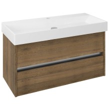 Sapho NIRONA szafka umywalkowa 95x51.5x43cm dąb Sherwood NR100-1515