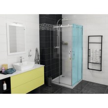 Gelco DRAGON drzwi prysznicowe wejście z rogu 1000 mm szkło czyste GD4210