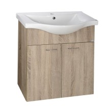 Aqualine KERAMIA FRESH szafka umywalkowa 60.6x74x34cm dub platin 50065
