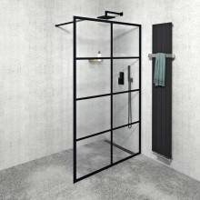 Gelco CURE BLACK walk-in 1400 mm szkło czyste CB140