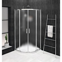 Gelco SIGMA SIMPLY kabina prysznicowa półokrągła 800x800mm R550 Brick szkło GS6580