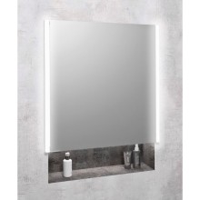 Sapho INTEGRA szafka z lustrem do zabudowy oświetlenie LED 65x70cm lewa/prawa IN065