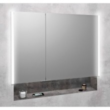 Sapho INTEGRA szafka z lustrem do zabudowy oświetlenie LED 95x70cm IN095