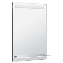 Aqualine Lustro z oświetleniem LED i półką 60x80cm wyłącznik ATH53