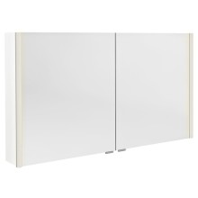 Sapho ALIX szafka z lustrem oświetlenie LED 2x drzwiczki 126x70x17.5cm biały AX126-0030