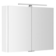Sapho LUCIE szafka z lustrem z oświetleniem LED 86x70x17cm biała LU085-0030