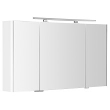 Sapho LUCIE szafka z lustrem z oświetleniem LED 126x70x17cm biała LU125-0030