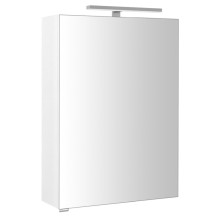 Sapho RIWA szafka z lustrem oświetlenie LED 50x70x17cm biały połysk RIW050-0030