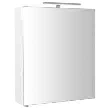 Sapho RIWA szafka z lustrem oświetlenie LED 60x70x17cm biały połysk RIW060-0030